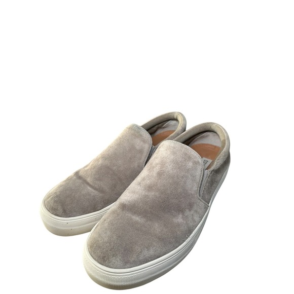 3/$20 Madden Gills Slip On Shoes Suede Taupe / Gray Casual Women's Size 8M - Picture 2 of 8